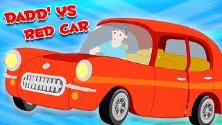 Daddy's красный автомобиль | песня для детей | детские стихи | Nursery Rhymes | Dadd'ys Red Car