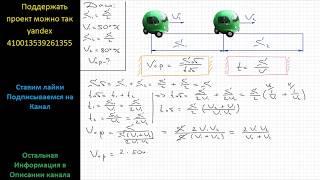 Физика Автомобиль проехал первую половину пути со скоростью 50 км/ч, а вторую со скоростью 80 км/ч