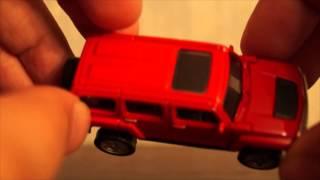 Hummer H3 red car unboxing in surprise eggs (Хаммер H3 красный автомобиль в яйце с сюрпризом)