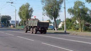 Армейские машины движутся в сторону украинской границы. Гомель