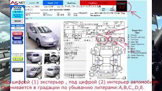 Аукционный лист. Покупка Японского автомобиля. Выбор авто.