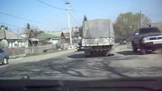 въезд в Кыштым со стороны г. Касли - из окна автомобиля