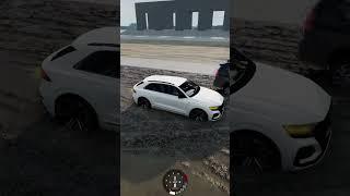 Какой автомобиль остановился на грязи раньше #shorts #game #cars #beamng #beamngdrive