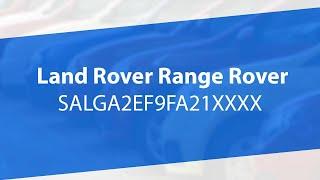 Купить Land Rover Range Rover | Аукцион TOTAL01 | Битые авто НЕДОРОГО