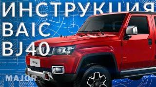 Инструкция BAIC BJ40 от Major Auto