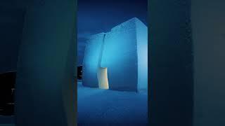 Polestar Snow Space in Rovaniemi: showroom built of snow in Lapland Finland #shorts