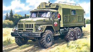 Грузовой автомобиль "ЗиЛ-131". Обзор модели фирмы "ICM" в 1/72 масштабе.