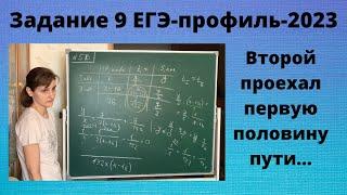 Первый проехал с постоянной скорость весь путь. Второй проехал первую половину пути со скоростью...