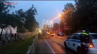 Видеозапись с места ДТП, где погиб водитель автомобиля