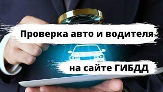 Проверка авто и водителя на сайте ГИБДД