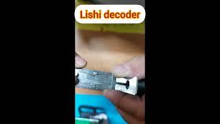 Lishi decoder  обучение как открыть автомобиль,востановление ключа по замку