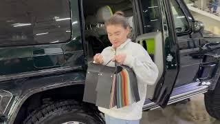 Перешив и перетяжка салона авто на примере G-Class