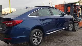 Разгрузка Авто США порт Южный. Hyundai sonata 2015.