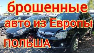 Ни хрена себе брошенные авто из Европы битые авто из ( ПОЛЬШИ )