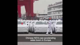 Chinese NEVs see accelerating sales boom in Europe as more consumers go electric #shorts