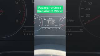 Реальный расход топлива Kia Sorento 2022 г, 2,5 бензин #kiasorento2022 #kiasorento #kiaclub