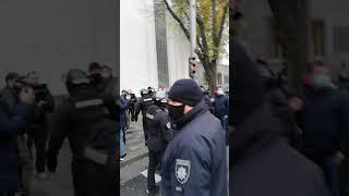 Задержание активистов Авто Евро Сила («АЕС») под Верховной Радой. 4.11.20 г.