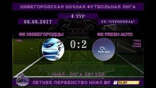 ННФЛ Летнее Первенство Fresh auto - фк Нижегородцы  6.06.17 г. стадион Строитель